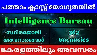 Intelligence Bureau MTS Recruitment 2025 | IB Multi-Tasking Staff Notification Out!