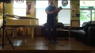 Bill Yarrow reading at Waterbean Coffee on July 26, 2017