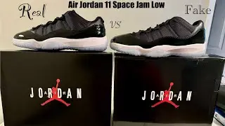 Air Jordan 11 Low Space Jam Real VS Fake