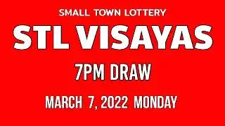 STL VISAYAS 7pm Result Today March 7, 2022 PARES SWER2 SWER3 evening draw result 3rd draw