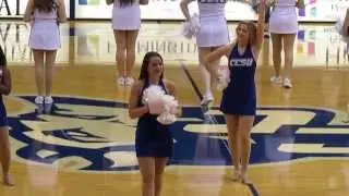 Sacred Heart vs CCSU - Men's Basketball - 1st Half - Dance Team and Cheerleaders Perform - 2-15-14