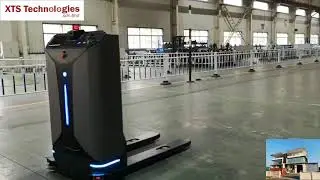 Automatic Forklift working in slim or small area by laser navigation AGV pallet handling from rack