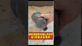 Bodenablauf mit senkrechtem Geruchsverschluss montieren  #diy #handwerk