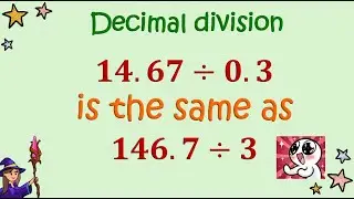 Division of  decimal numbers. Primary and Low Secondary.