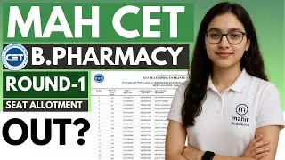 maharashtra b pharmacy seat allotment | cap round 1 allotment list 2025 b pharmacy | mahir academy