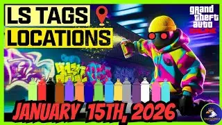 GTA 5 Online | Today's LS Tags Locations (January 15th, 2026)