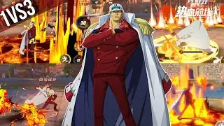 🐶💥 ADMIRAL AKAINU 1vs3 PVP GAMEPLAY OPFP - One Piece Fighting Path