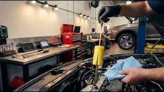Cool trick for checking your engine oil so you don&rsquo;t have to look around for a towel.