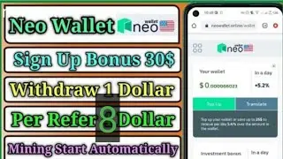 Earn Money From Neo Wallet | Smart Mining ⛏️ On Wallet