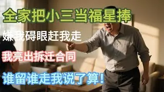 【完结】全家把小三当福星捧，嫌我碍眼赶我走，我亮出拆迁合同，谁留谁走我说了算！#小说推文 #婚姻 #故事頻道 #情感 #情感故事