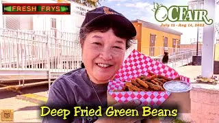 2022 Orange County Fair / OC Fair: Deep Fried Green Beans at Fresh Frys #ocfair