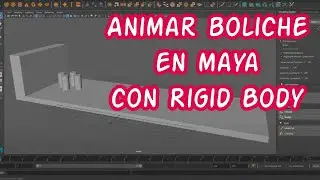 maya movimiento usando Rigid Body