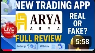 ARYA Trading app l kab tak chalega| daily withdraw 