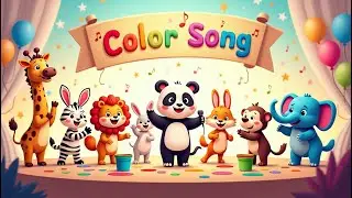🌈🦁 Learn Colors in the Jungle! Fun Color Song for Kids 🐒🍃