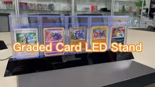 LED RGB Light Color Display Stand for Graded Card Slab | PSA BGS SGC
