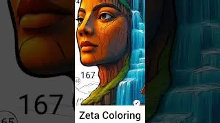 Digital mandala colouring viral video Zeta Coloring pages satisfying Digital painting trending video