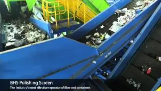 BHS Polishing Screen Video: Separates Fiber and Containers