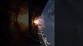 Falcon 9 fairing separation #spacexrocket #falcon9 #staging #amazing ￼￼