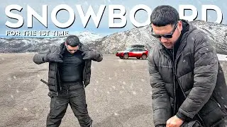 Я впервые в жизни покатался на сноуборде.