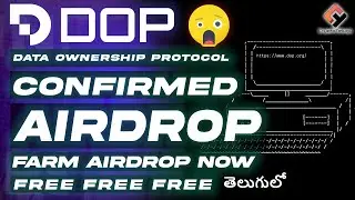 DOP Data Ownership Protocol - Confirmed Free AirdropI 🎁 Full Guide - Telugu