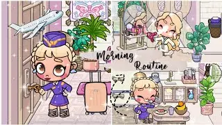 My asmr Morning Routine as a* FLIGHT ATTENDANT * || avatar world || asmr