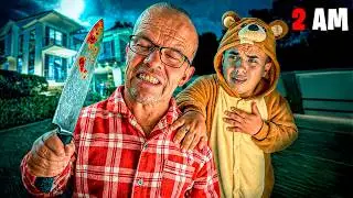 GRABE TODA LA NOCHE al PAP&Aacute; del ENANO * &iexcl;ES SONAMBULO y TIENE un CUCHILLO!