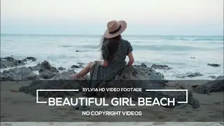 Beautiful Girl Beach &sup1; || HD Stock Videos|Free Stock Footage|No Copyright Videos|No Copyright Music