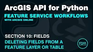Delete Fields from a Feature Layer or Table in ArcGIS Online with the ArcGIS API for Python