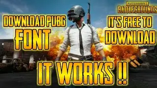 How To Download PUBG Font For Free !? For Android/IOS/PC/MAC!