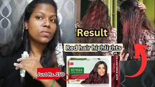Hair colour at just Rs.150 | streax professional hair highlights | #haircolorathome #haircolor