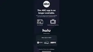 The abc app is no longer available