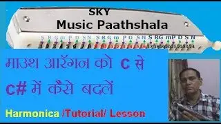 How to Convert  C scale Mouthorgan to C# | Harmonica Hindi Lesson | Tutorial 21