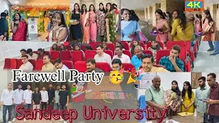 Farewell Party 🥳🥰#sandipuniversity #Farewell #party #BCA #collage #life #video