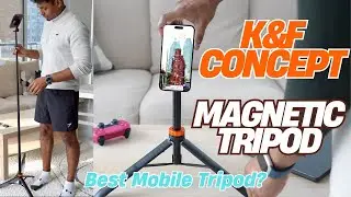Best Mobile Tripod - K&F concept Magnetic Tripod for phones #tripod #iPhone #vlogging #travel #gym