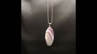 Lavender Veins &ndash; Natural Amethyst Lace Pendant