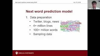 Next word prediction model using ANLP library