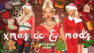 🎄must have christmas cc, mods & recipes! 🎀 || sims 4 cc haul & mod showcase ♡