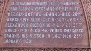 Sir David Richmond Celtic Cross Gravestone Necropolis Glasgow Scotland