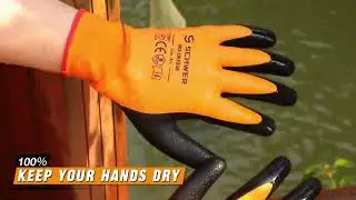 Product Show | Waterproof Work Gloves, Latex Grip, CR3306