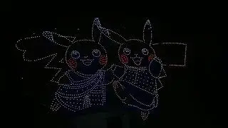 IIT Bombay Pokemon Drone Show 😍 | Aasman Mein Technology Ka Jadoo ✨#IITBombay #DroneShow##NightShow