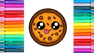 How to draw cute cookie easy drawing step by step