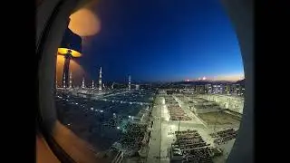 Sunset & evening prayers, Al Masjid an Nabawi, Madinah, Saudi Arabia