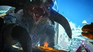 Matando e Domando o Tit&atilde; Glacial!!! (Ark Extincion).