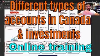 Briefly about different types of accounts in Canada and investments Online training for partners