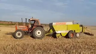 Fiatagri 140-90 with Claas Baler &ndash; Peppe Mereu&rsquo;s field work, still doing his duty after 40 years