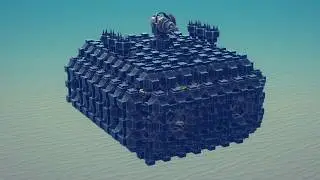 Besiege Armored Submarine | Saltrock Fortress & The Sunken Stronghold