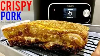 Easy CRISPY Pork Belly recipe in Philips AirFryer XXL COMBI 7000 Air Fryer Lechon Kawali Roast
