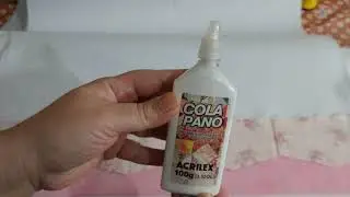 Barrado em pano de copa com auxílio da cola pano Acrilex