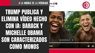 Trump publica y elimina v&iacute;deo hecho con IA: Barack y Michelle Obama son caracterizados como monos