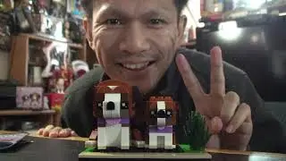 LEGO BRICKHEADZ Puppy & St. Bernard TIME-LAPSE